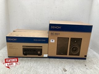 DENON CD RECIEVER MODEL: RCD-M41DAB TO INCLUDE DENON SPEAKER SYSTEM MODEL: SC-M41 COMBINED RRP - £419: LOCATION - E1