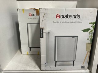 2 X ASSORTED BRABANTIA 60L AND 2 X 30L TOUCH BINS RRP - £306: LOCATION - H0