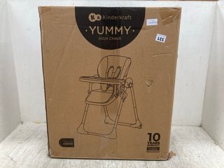 KINDERKRAFT YUMMY CHILDRENS HIGH CHAIR: LOCATION - F11