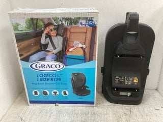 GRACO LOGICOL I - SIZE R129 HIGHBACK BOOSTER CAR SEAT TO INCLUDE MAXI COSI CABRIOFIX I - SIZE BASE: LOCATION - F12