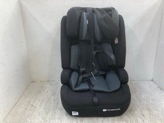 KINDERKRAFT CHILDRENS HIGHBACK CAR SEAT IN BLACK: LOCATION - F12