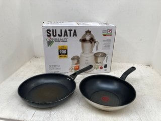 3 X ASSORTED KITCHEN ITEMS TO INCLUDE SUJATAQ DYNAMIC MIXER - GRINDER: LOCATION - F14