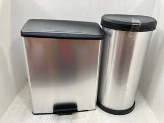 2 X ASSORTED PLASTIC WASTE BINS: LOCATION - F14