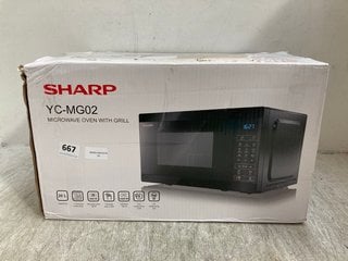 SHARP MICROWAVE OVEN WITH GRILL MODEL: YC-MG02: LOCATION - G3