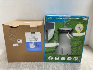 PET PRIME AUTOMATIC BALL LAUNCHER TO INCLUDE BESTWAY 3,028L FILTER PUMP: LOCATION - G5