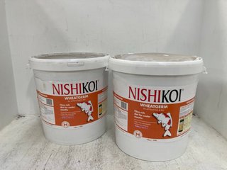 2 X NISHIMOI WHEATGERM FOR ALL POND FISH AND KOI 10KG BB: 02/25: LOCATION - G11