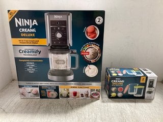 NINJA CREAMI DELUXE ICE CREAM MAKER TO INCLUDE NINJA CREAMI DELUXE PINTS AND LIDS RRP - £249: LOCATION - G15