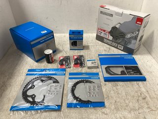 QTY OF ASSORTED ITEMS TO INCLUDE SHIMANO FRONT CHAIN WHEEL: LOCATION - G16