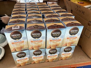 QTY OF NESCAFE ICED LATTE SALTED CARAMEL SACHETS - BBE: 07.2024: LOCATION - G21