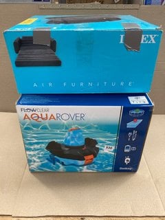 INTEX PULL OUT INFLATABLE SOFA TO INCLUDE FLOW CLEAR AQUA ROVER: LOCATION - E17