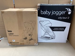 2 X ASSORTED CHILDRENS ITEMS TO INCLUDE MAXI COSI LARA 2 ULTRA COMPACT STROLLER: LOCATION - E15