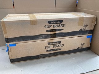 4 X ASSORTED ITEMS TO INCLUDE 2 X GARCELLO SUP BOARDS: LOCATION - E15