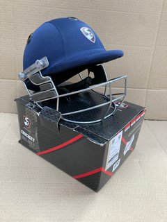 SG SMARTECH CRICKET HELMET IN NAVY SIZE: L: LOCATION - E14