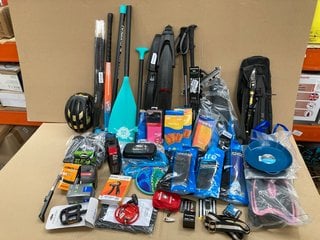 QTY OF ASSORTED ITEMS TO INCLUDE GRIFEMA GRIP STRENGTH TRAINER MODEL: GA5003 , RALEIGH INNER TUBE FOR CYCLING: LOCATION - E14