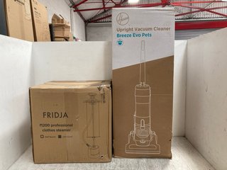 FIDJA F1200 PROFESSIONAL CLOTHES STEAMER TO INCLUDE HOOVER UPRIGHT VACUUM CLEANER: LOCATION - H3