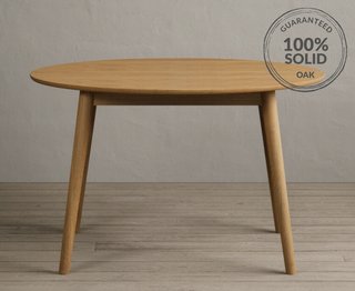 NORDIC/NORD 120CM ROUND TABLE OAK - RRP £329: LOCATION - C2