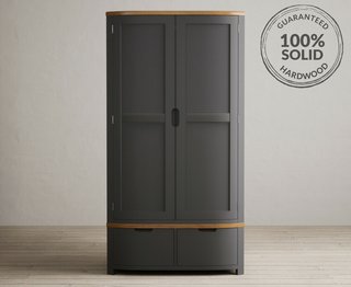 BRADWELL/BRAHMS CHARCOAL DOUBLE WARDROBE - RRP £899: LOCATION - C3