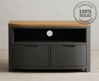 BRADWELL/BRAHMS CHARCOAL SMALL TV CABINET - RRP £399: LOCATION - C3