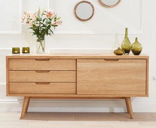 TIVOLI/TARIFA/TRIBECA OAK SIDEBOARD - RRP £799: LOCATION - C3