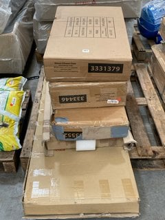 PALLET OF ASSORTED INCOMPLETE FLAT PACK FURNITURE COMPONENTS: LOCATION - D7