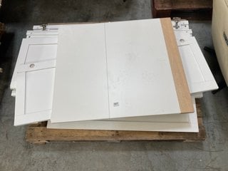 PALLET OF ASSORTED INCOMPLETE JOHN LEWIS & PARTNERS WARDROBE COMPONENTS IN WHITE: LOCATION - A5