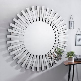 STARBURST LARGE ROUND MIRROR (U1) - RRP £149.99: LOCATION - A6