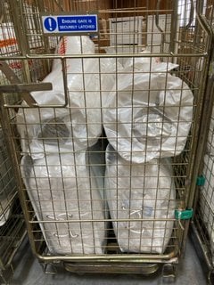 CAGE OF ASSORTED JOHN LEWIS & PARTNERS BEDDING ITEMS TO INCLUDE ANYDAY SOFT AND LIGHT DOUBLE MATTRESS TOPPER (CAGE NOT INCLUDED): LOCATION - A6