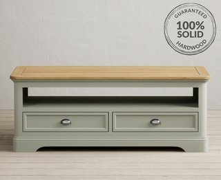 BRAMPTON/LINTON/BRIDSTOW SOFT GREEN 4 DRAWER COFFEE TABLE - RRP £349: LOCATION - C2