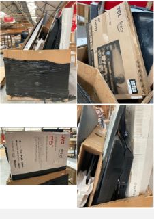 PALLET OF ASSORTED TV'S (PLEASE NOTE SPARES & REPAIRS ONLY - PCB BOARDS REMOVED): LOCATION - A3 (KERBSIDE PALLET DELIVERY)