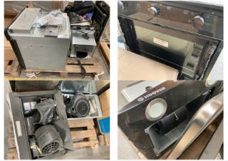 PALLET OF ASSORTED KITCHEN APPLIANCES TO INCLUDE HOOVER BUILT IN SINGLE ELECTRIC OVEN: MODEL HOC1151B - RRP £199: LOCATION - A4 (KERBSIDE PALLET DELIVERY)