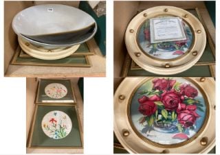 (COLLECTION ONLY) QTY OF ASSORTED ITEMS TO INCLUDE LIGHT WOODEN VINTAGE FRAME HAND MADE PICTURE OF BIRDS & FLOWERS: LOCATION - BR14