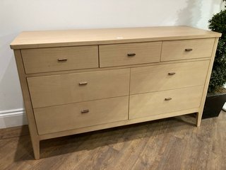 JOHN LEWIS & PARTNERS ARBOR 3+4 CHEST OF DRAWERS IN NATURAL - RRP £699: LOCATION - PB