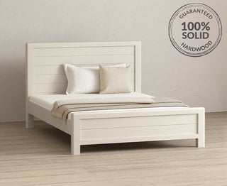 BRADWELL/BRAHMS SIGNAL WHITE KING BED - RRP £699: LOCATION - D7