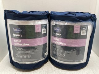 2 X SILENTNIGHT HOTEL COLLECTION KINGSIZE 13.5TOG DUVETS - COMBINED RRP £100.00: LOCATION - AR3