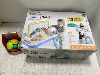 BABY EINSTEIN CURIOSITY TABLE ACTIVITY STATION TO ALSO INCLUDE BRIGHT STARTS WOBBLE BOBBLE CRAWL & CHASE BALL: LOCATION - AR5