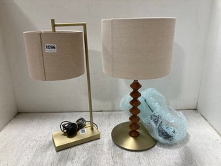 JOHN LEWIS & PARTNERS BLAKELY TOUCH TASK LAMP TO ALSO INCLUDE JOHN LEWIS & PARTNERS SWOON FRANKLIN TABLE LAMP - COMBINED RRP £190.00: LOCATION - AR5