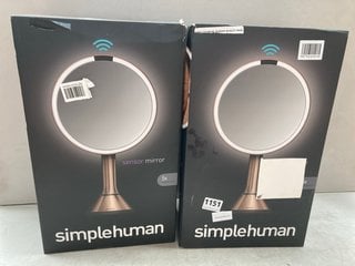 2 X SIMPLEHUMAN SENSOR MIRRORS - COMBINED RRP £399.99: LOCATION - BR7