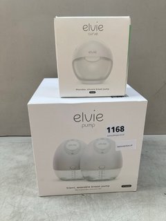 ELVIE CURVE SINGLE WEARABLE SILICONE BREAST PUMP TO ALSO INCLUDE ELVIE PUMP DOUBLE SILENT WEARABLE BREAST PUMP - COMBINED RRP £310.00: LOCATION - BR8