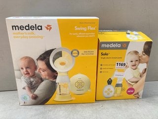 MEDELA SOLO SINGLE ELECTRIC BREAST PUMP TO ALSO INCLUDE MEDELA SWING FLEX ELECTRIC 2 PHASE BREAST PUMP - COMBINED RRP £205.00: LOCATION - BR8