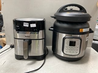 TEFAL EASY FRY & GRILL AIR FRYER TO ALSO INCLUDE INSTANT POT 15 IN 1 SMARTLID PRESSURE COOKER: LOCATION - BR10