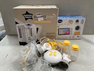 3 X ASSORTED BABY ITEMS TO INCLUDE TOMMEE TIPPEE PERFECT PREP FORMULA FEED MAKER: LOCATION - BR12