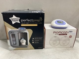 3 X ASSORTED BABY ITEMS TO INCLUDE MOM COZY M5 BREAST PUMPS: LOCATION - BR13