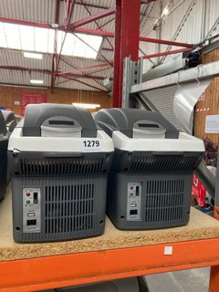 4 X 8L ELECTRIC COOL BOXES IN GREY - MODEL 291085 - COMBINED RRP £160.00: LOCATION - BR1