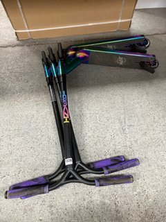 3 X INVERT FS2+ FREESTYLE STUNT SCOOTER IN NEO CHROME - COMBINED RRP £315.00: LOCATION - BR4