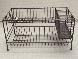 NKUKU INKOLLU DISH DRAINER RACK IN AGED BRONZE FINISH: LOCATION - B6