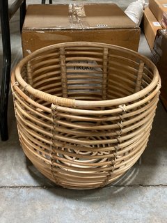 NKUKU HARAMU RATTAN STORAGE BASKET IN NATURAL FINISH: LOCATION - B6