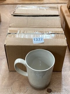 3 X NKUKU SETS OF 2 EDO LARGE DRINKS MUGS IN NATURAL: LOCATION - B6