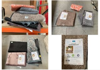 QTY OF ASSORTED JOHN LEWIS & PARTNERS SOFT FURNISHINGS TO INCLUDE PLUSH STYLE DOOR MAT IN NATURAL: LOCATION - BR8