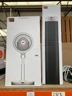 2 X JOHN LEWIS & PARTNERS FANS TO INCLUDE 10" PEDESTAL FAN AND 30" TOWER FAN: LOCATION - BR8