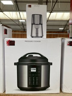 JOHN LEWIS & PARTNERS PRESSURE COOKER TO INCLUDE COFFEE GRINDER IN STAINLESS STEEL: LOCATION - BR9